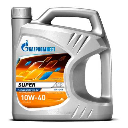 Масло моторное Gazpromneft Super 10W40 полусинтетическое 4 л 2389901318 в Вианор