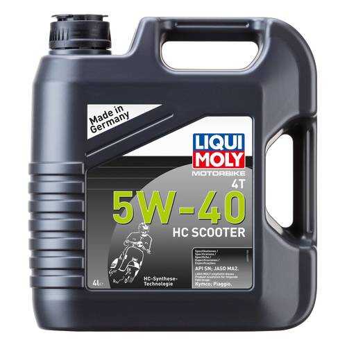 Масло моторное Liqui moly Motorbike 4T HC Scooter 5W-40 4л в Вианор
