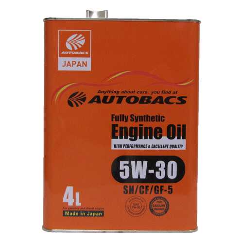 Моторное масло AUTOBACS ENGINE OIL FS 5W30 SN/CF/GF-5 (4л) в Вианор