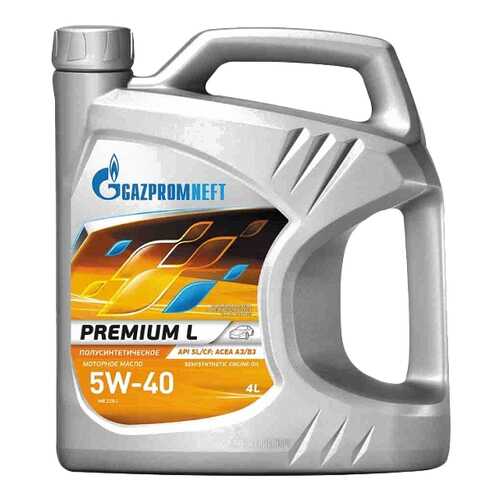 Моторное масло Gazpromneft Premium L 5W-40 4л в Вианор