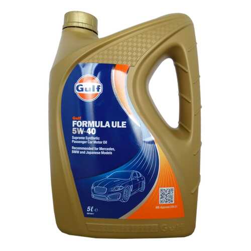 Моторное масло Gulf Formula ULE 5W-40 5л в Вианор