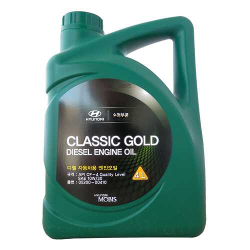 Моторное масло Hyundai Classic Gold Diesel Engine Oil 10W-30 4л в Вианор