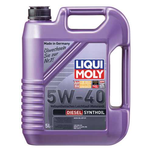 Моторное масло Liqui moly Diesel Synthoil 5W-40 5л в Вианор