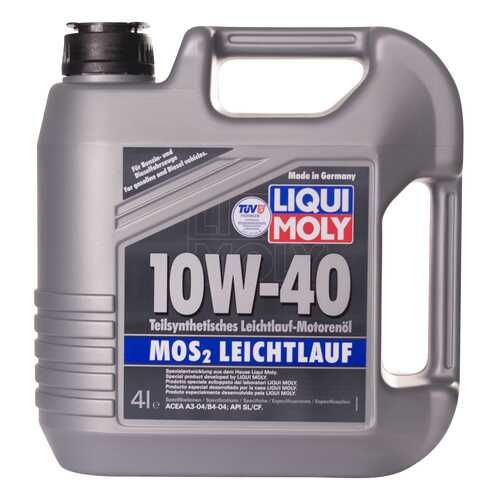 Моторное масло Liqui moly MoS2 Leichtlauf 10W-40 4л в Вианор