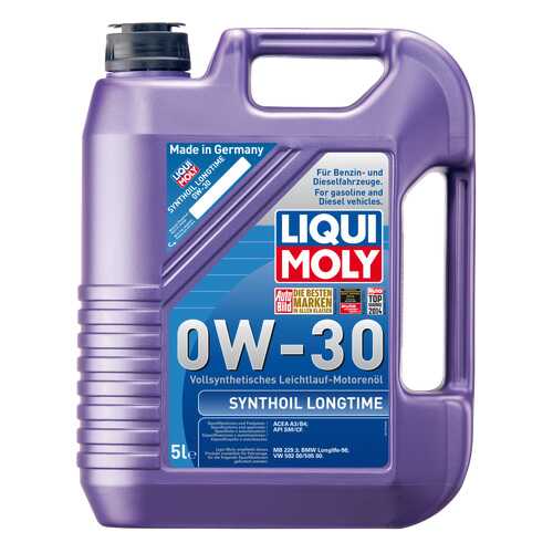 Моторное масло Liqui moly Synthoil Longtime 0W-30 5л в Вианор