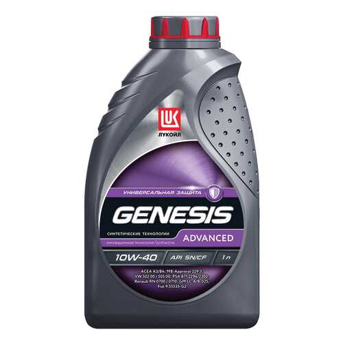 Моторное масло полусинтетическое Lukoil Genesis Advanced 10W-40 1л в Вианор