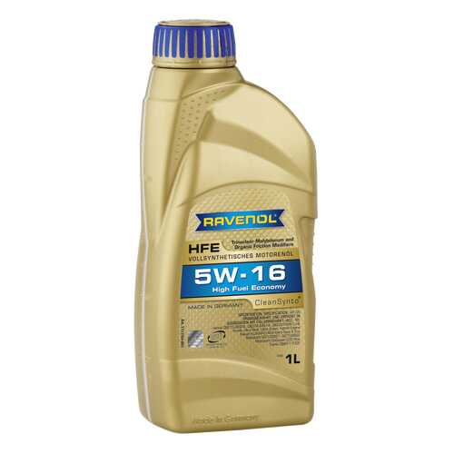 Моторное масло Ravenol High Fuel Economy HFE SAE 5W-16 1л в Вианор