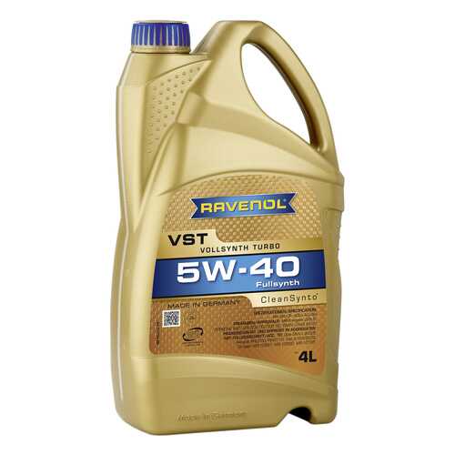 Моторное масло Ravenol VST SAE 5W-40 4л в Вианор