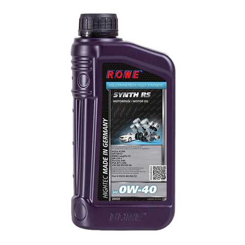 Моторное масло Rowe Hightec Synt RS 0W-40 1л в Вианор