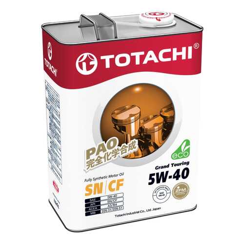 Моторное масло Totachi Grand Touring Fully Synthetic SN 5W-40 4л в Вианор