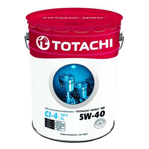 Моторное масло Totachi Niro HD Synthetic API CI-4 / SL 5W-4019,34л в Вианор
