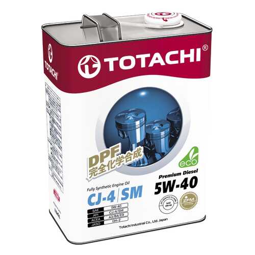 Моторное масло Totachi Premium Diesel Fully Synthetic CJ-4/SM 5W-40 6л в Вианор