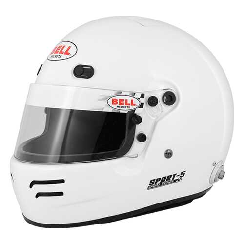 Шлем для автоспорта Bell 1418002 закрытый SPORT 5 FIA8859 белый р 58-59 в Вианор