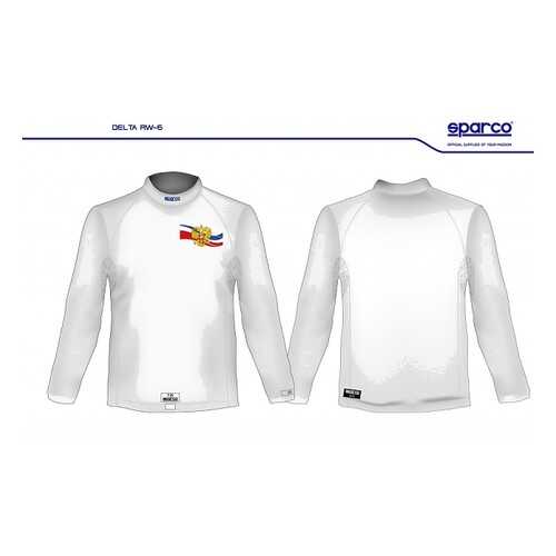 Майка/футболка (FIA) DELTA RW-6 с гербом России, белый, р-р M/L Sparco 001770MBI3MLR в Вианор